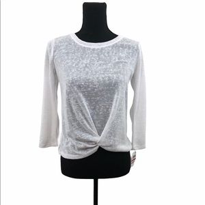 NEW Style & Co 3/4 Sleeve Knot Top